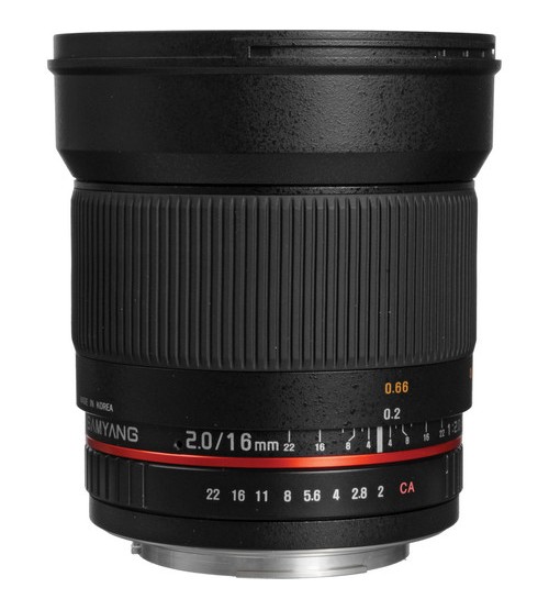 Samyang For Canon 16mm f/2.0 ED AS UMC CS